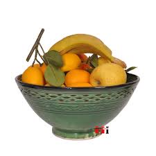 Green Ceramic Decorative Bowl