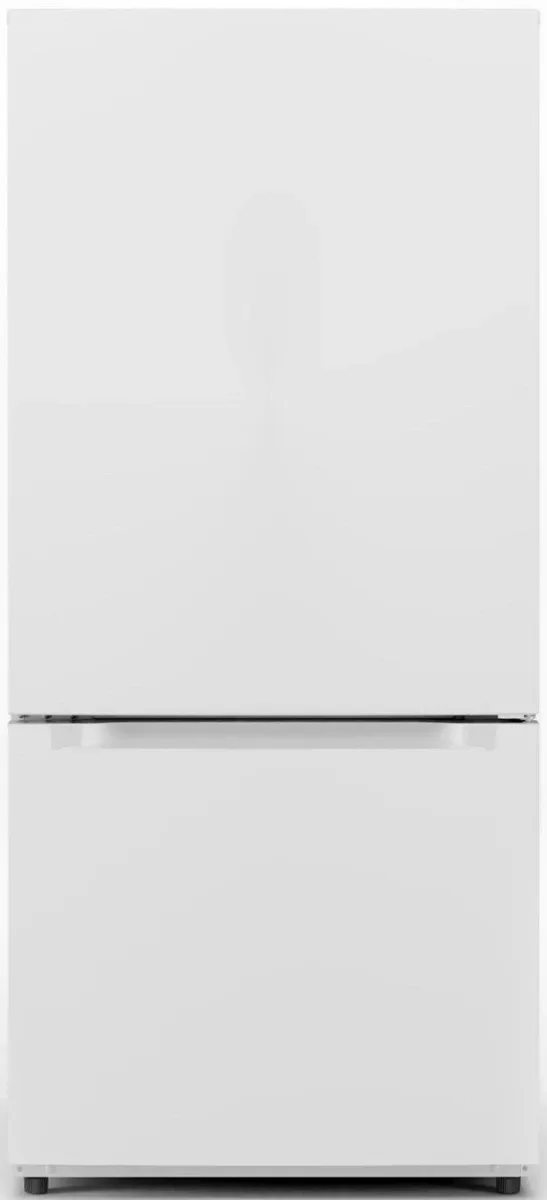Midea White Bottom Freezer Refrigerator