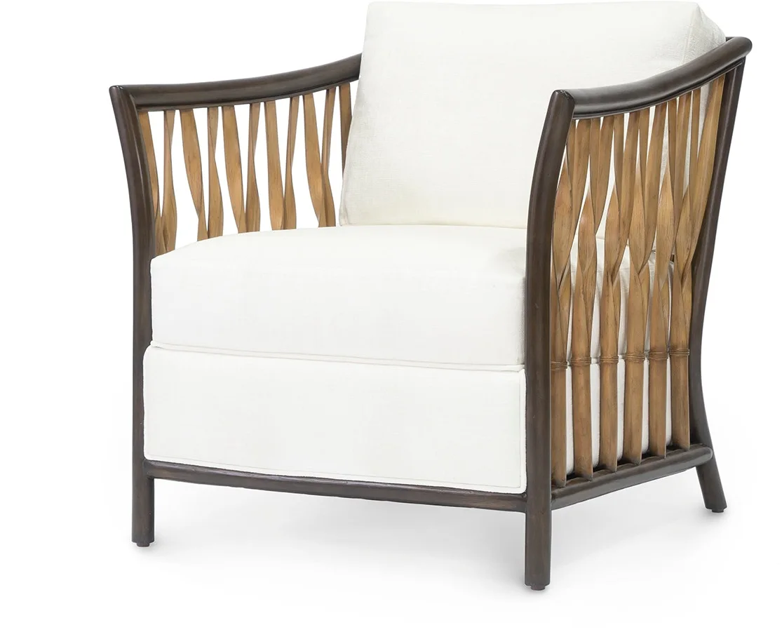 Lincoln Wood and Fabric Accent Armchair