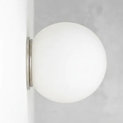 Modern Glass Globe Wall Sconce