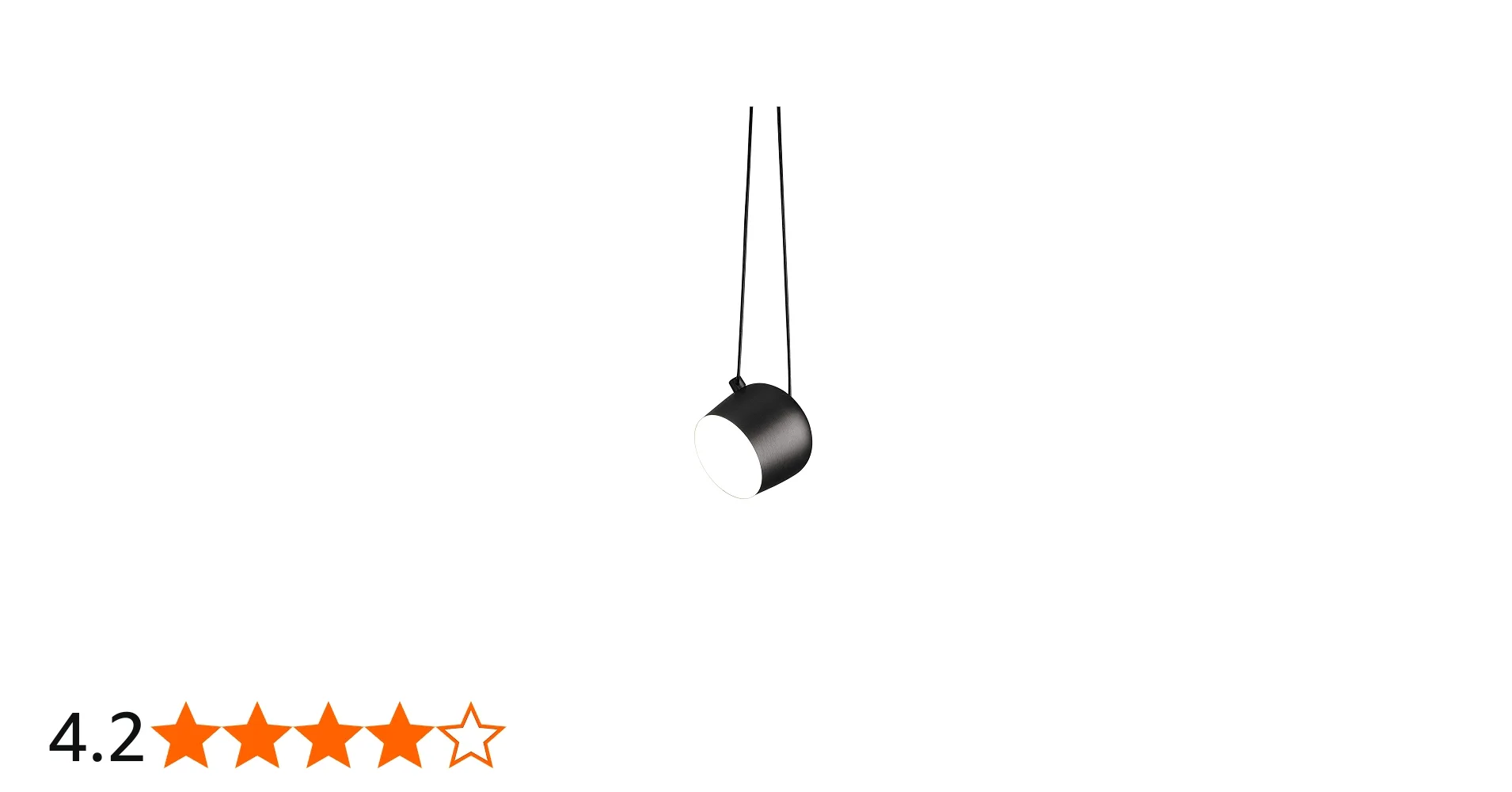 Flos Aim Matte Black Round Pendant Light