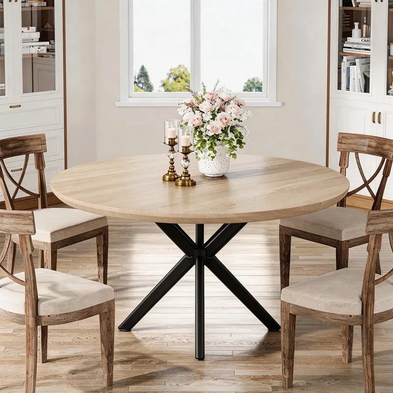 Round Wood Dining Table