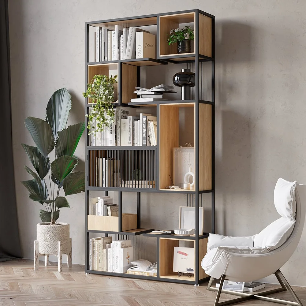 Modern Geometric Modular Bookcase