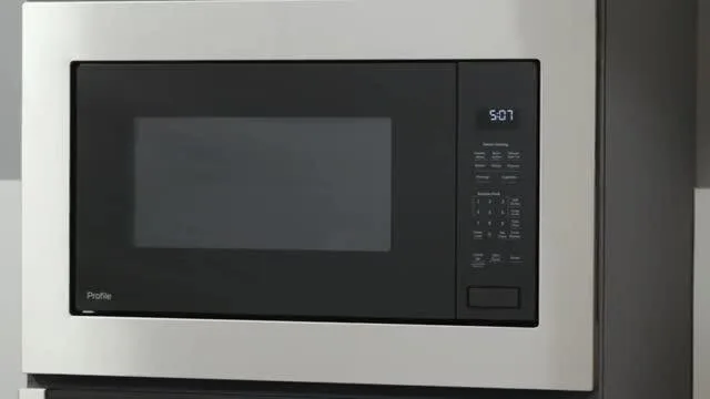 GE Profile Modern Gray Built In Microwave
