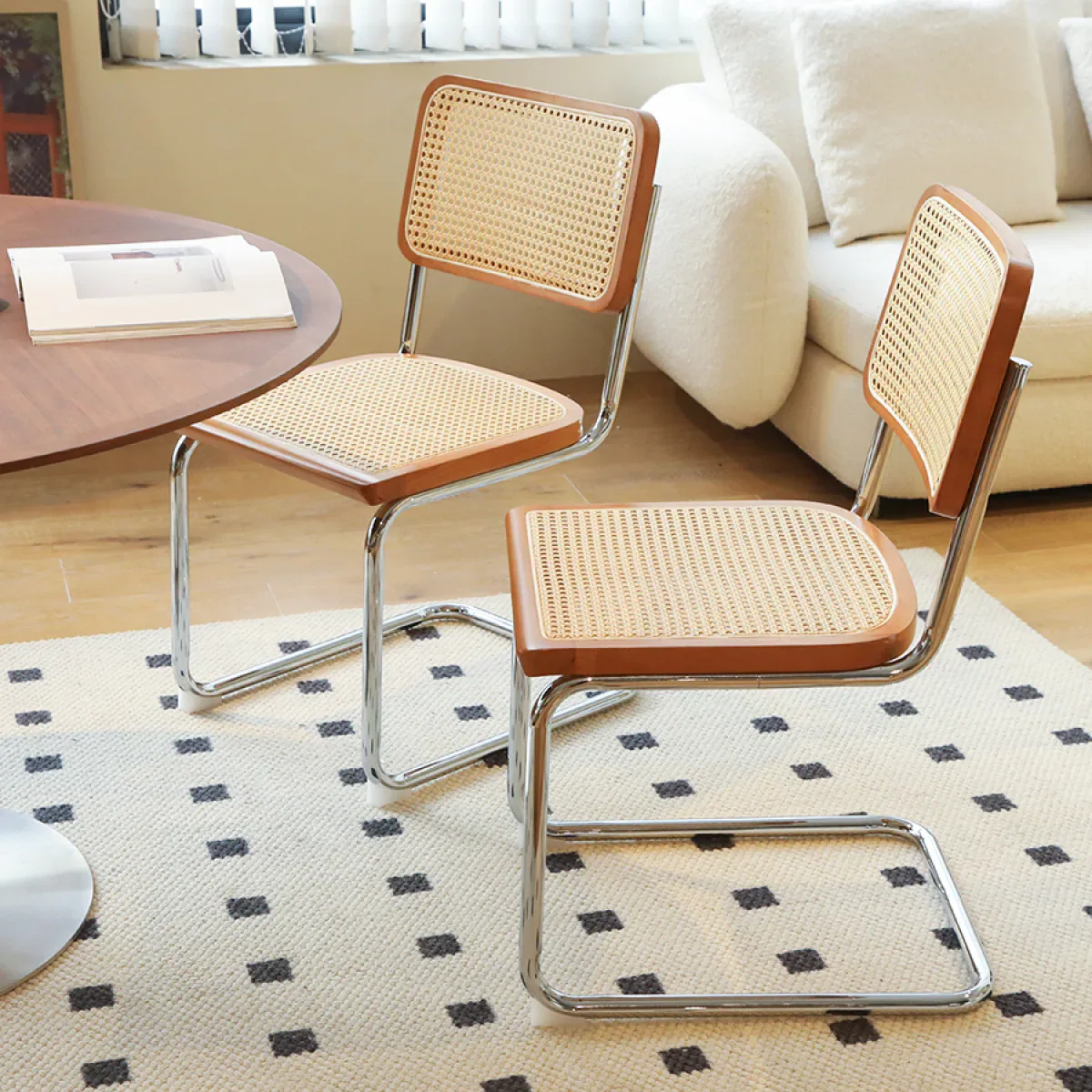 Rattan Cantilever Dining Chair