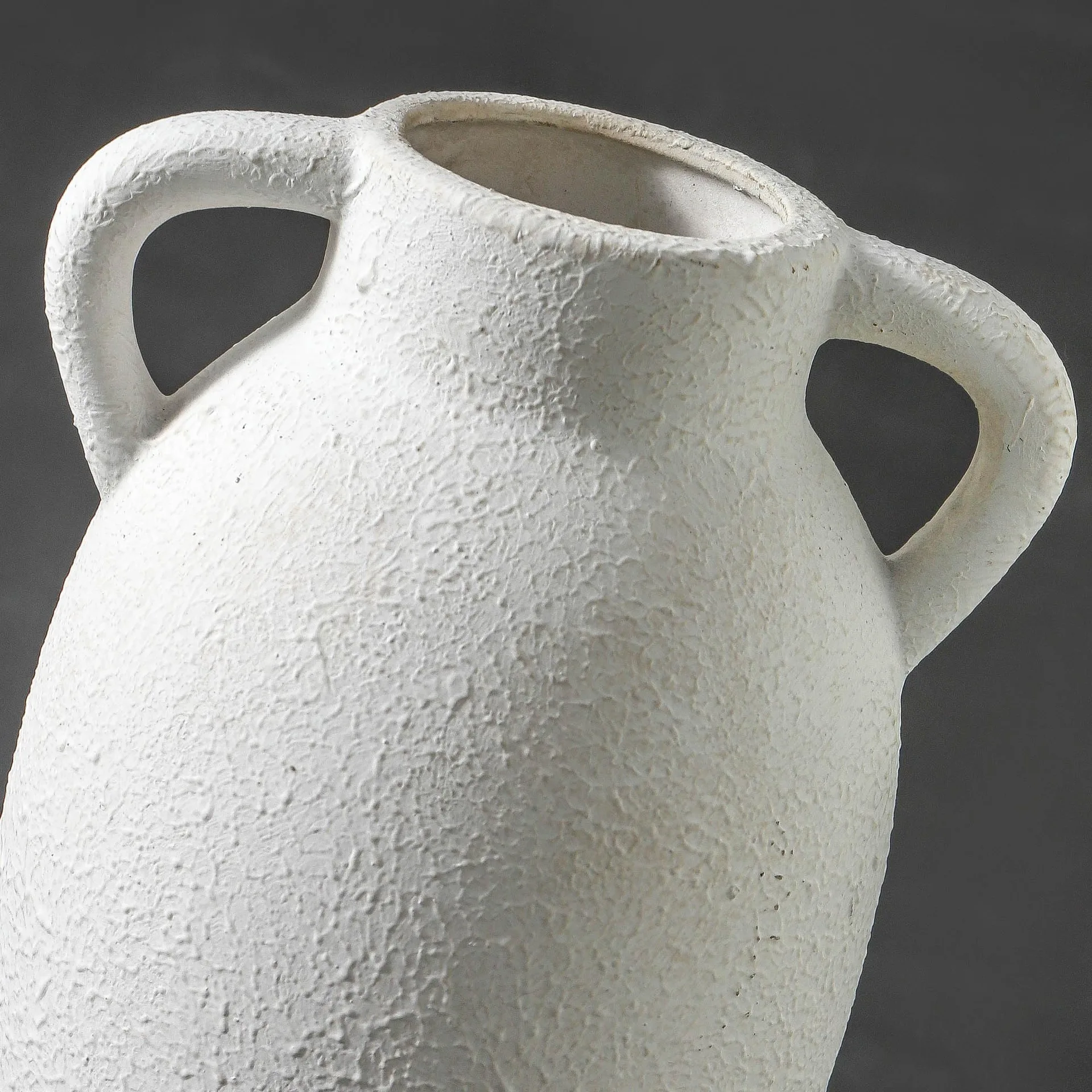 White Ceramic Pitcher Vase