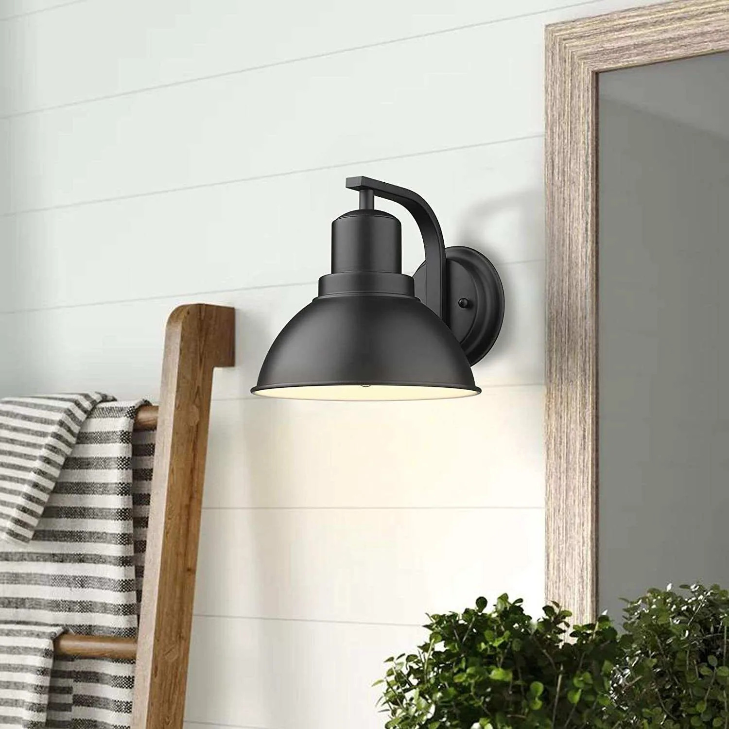 Matte Black Industrial Wall Sconce