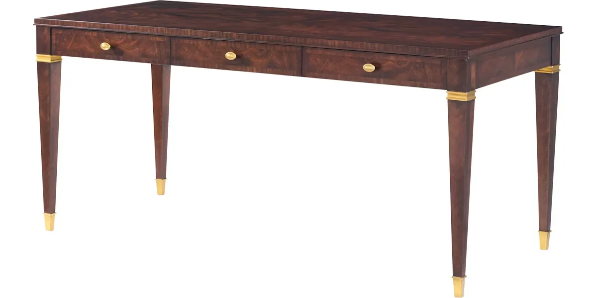 Traditional Rectangular Wood Writing Desk