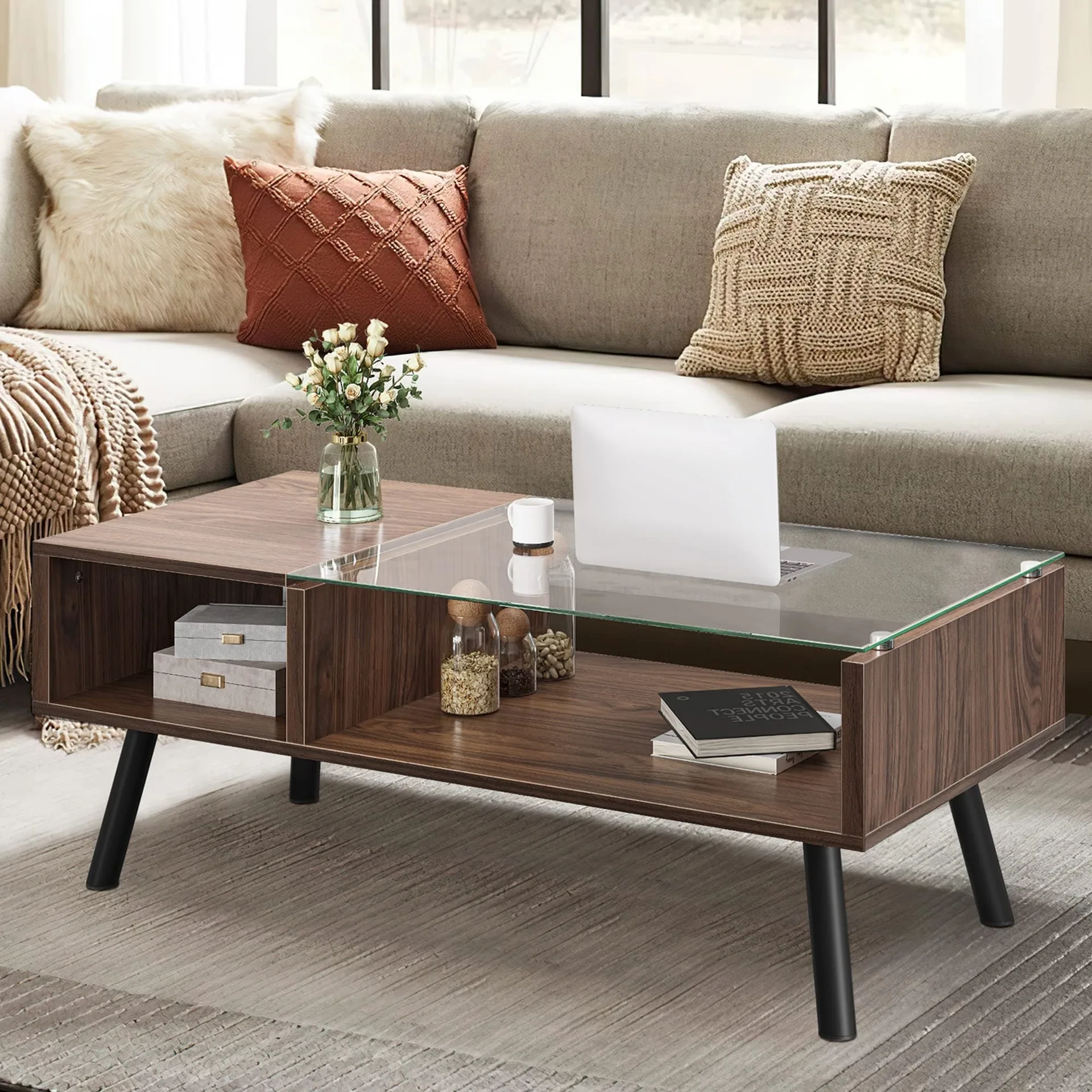 Mid-Century Modern Rectangular Coffee Table