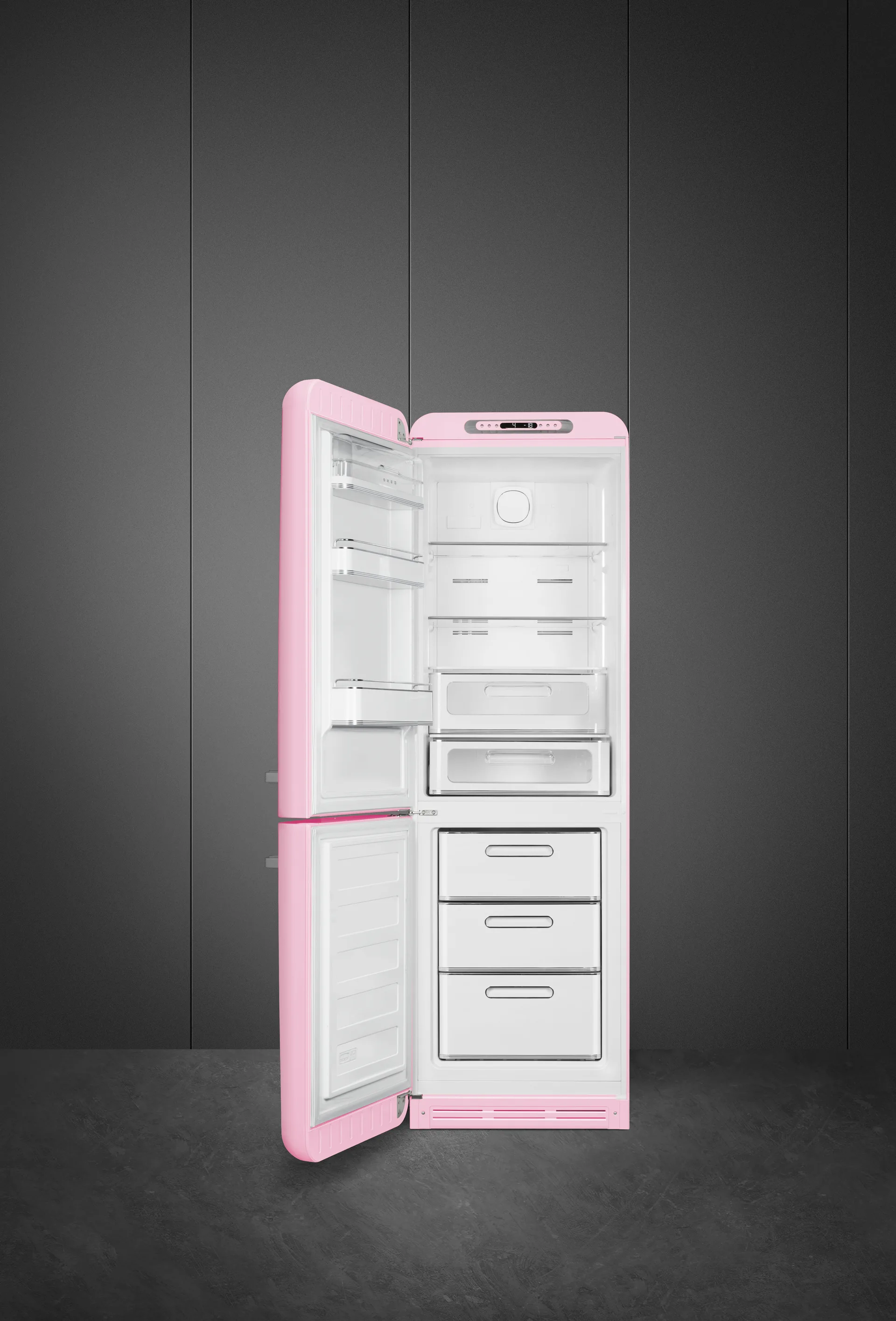Pink Retro Refrigerator