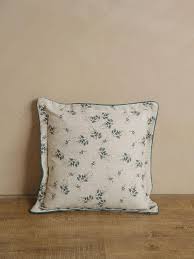 Derris Floral Linen Throw Pillow