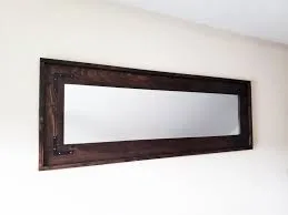 Rustic Rectangular Horizontal Wall Mirror