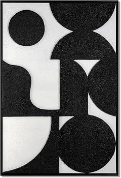 Minimalist Black and White Abstract Wall Art