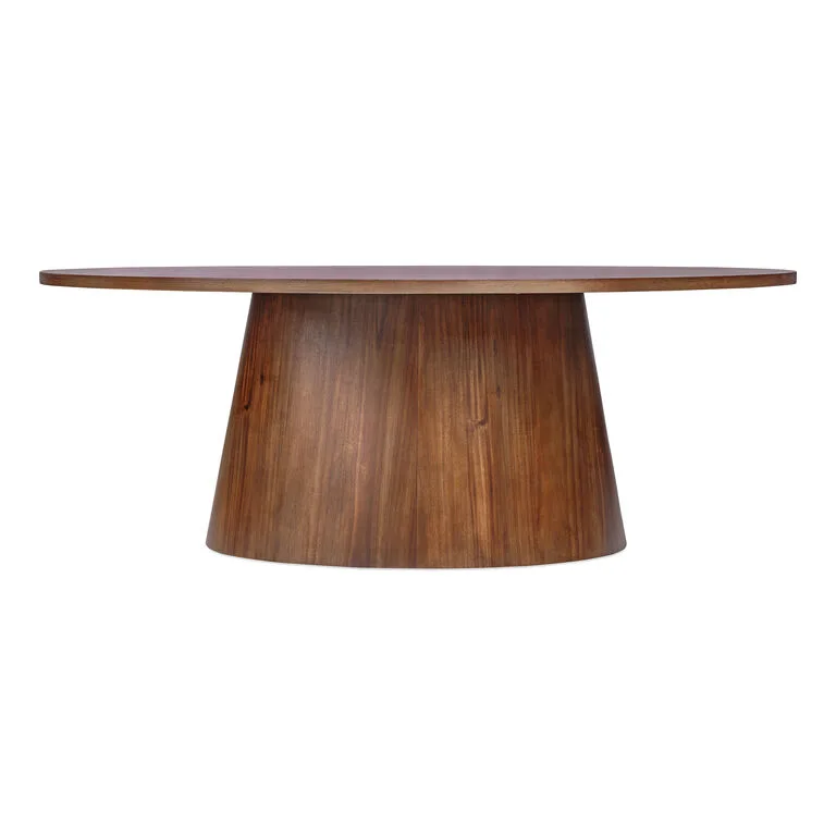 Lennon Oval Wood Pedestal Dining Table