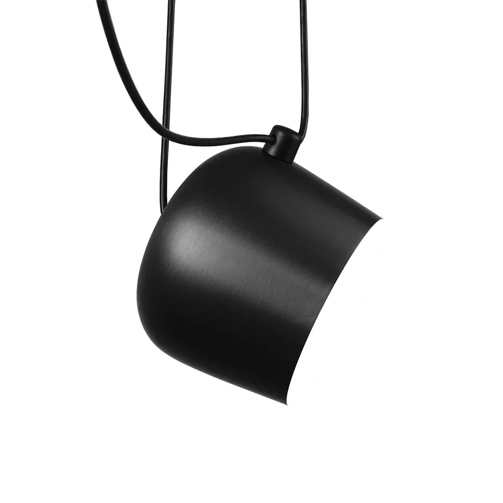 FLOS Aim Matte Black Metal Pendant Light