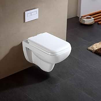 InArt Dovel White Ceramic Wall Mounted Toilet