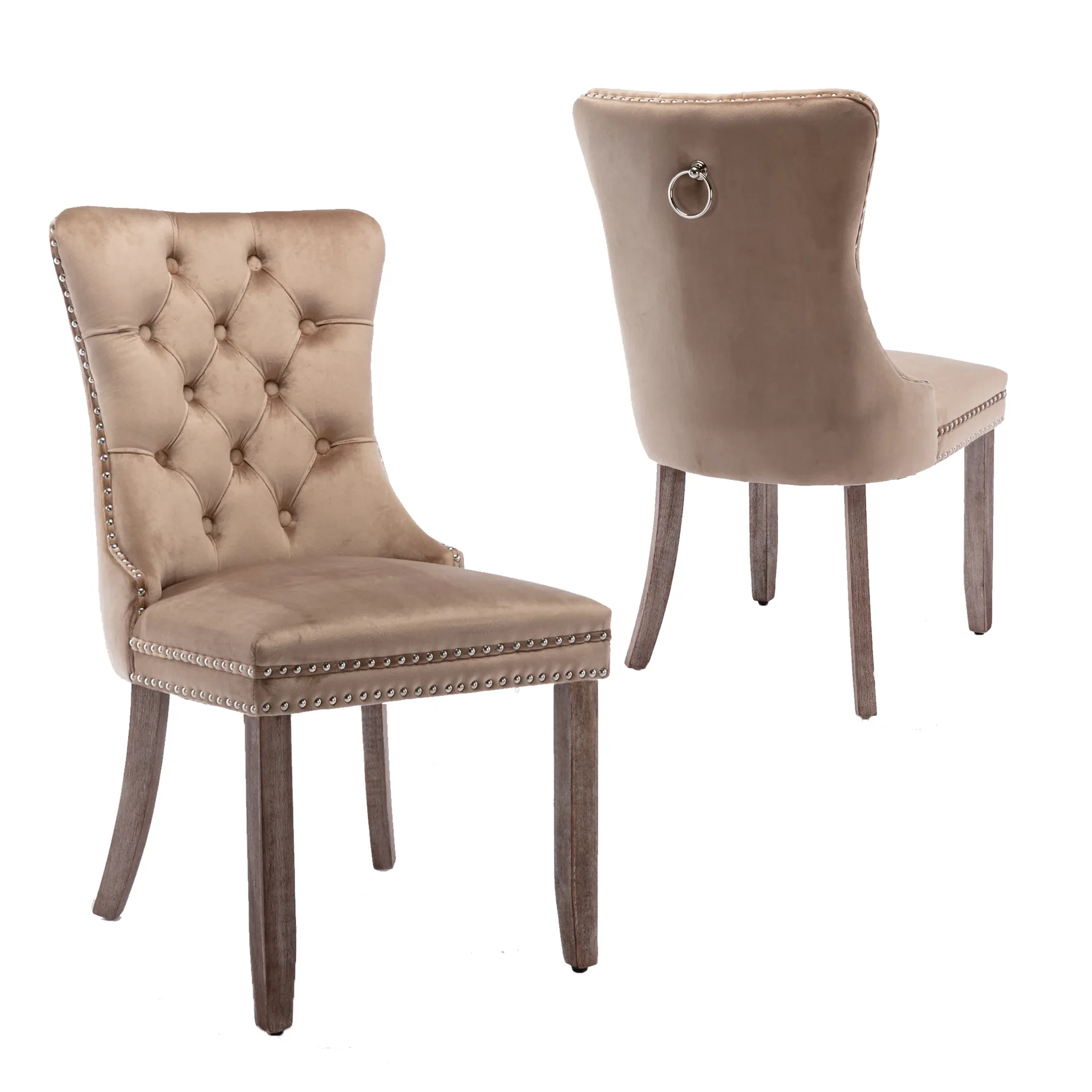 Tufted Velvet Upholstered Dining Chair