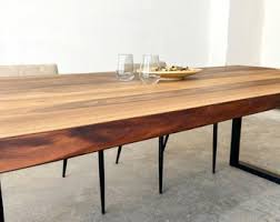 Rectangular Walnut Live Edge Dining Table
