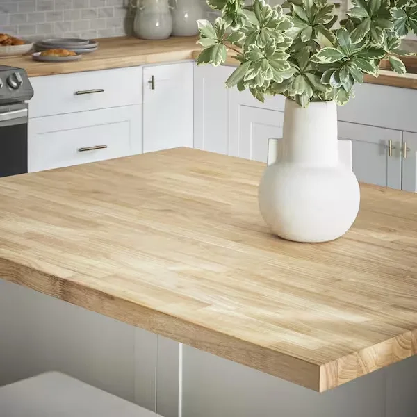 Natural Wood Rectangular Dining Table