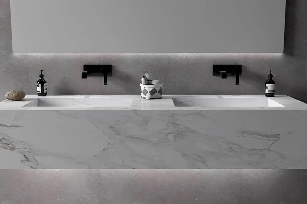Modern Floating Stone Vanity