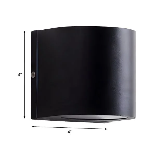 Matte Black Aluminum Wall Sconce