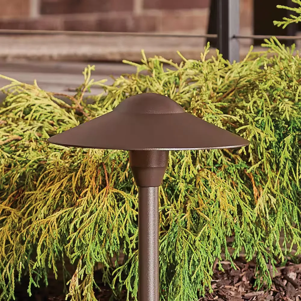 KICHLER Textured Bronze Dome Pathway Light