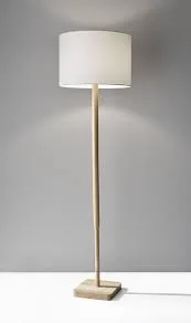 Elden Natural Wood Floor Lamp