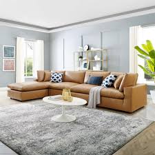Commix Leather Sectional Sofa