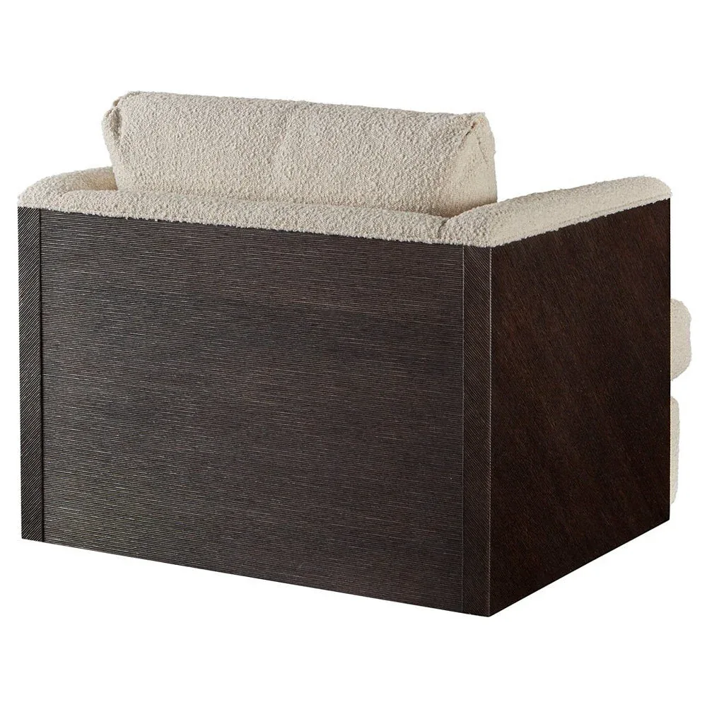 McGuire Combed Textured Upholstered Armchair