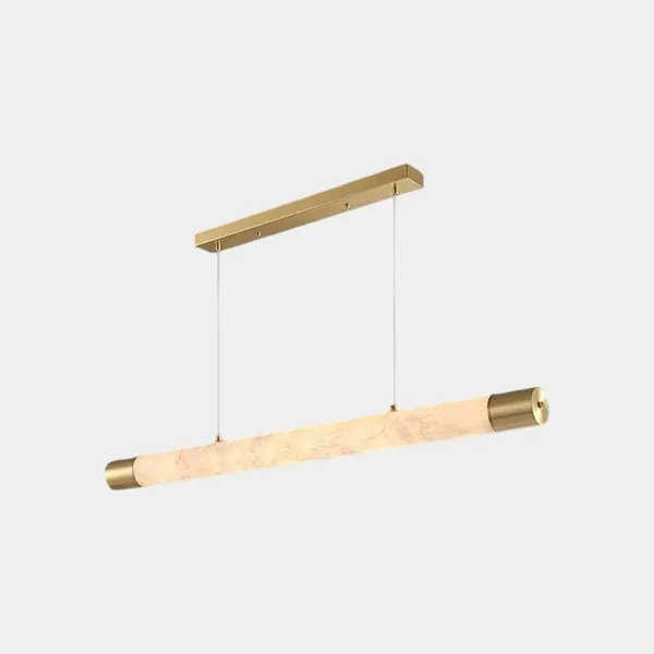 Brass Linear Alabaster Pendant Light