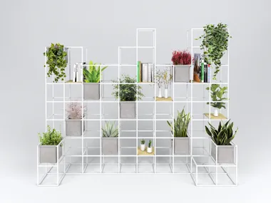 White Modular Shelving Unit