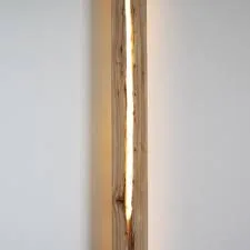 Natural Wood Rectangular Wall Sconce