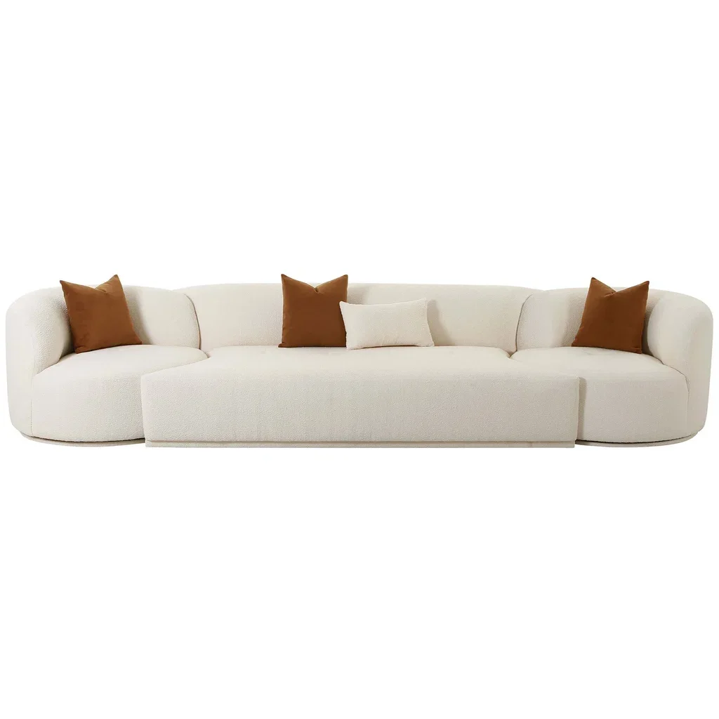 Cream Boucle Modular Sofa