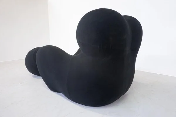 Black Organic Lounge Chair