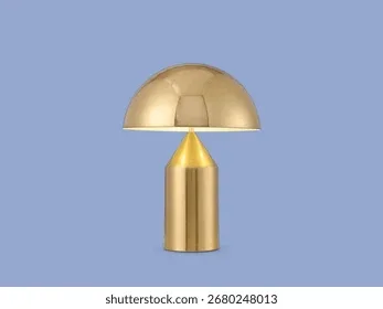 Gold Metal Dome Table Lamp