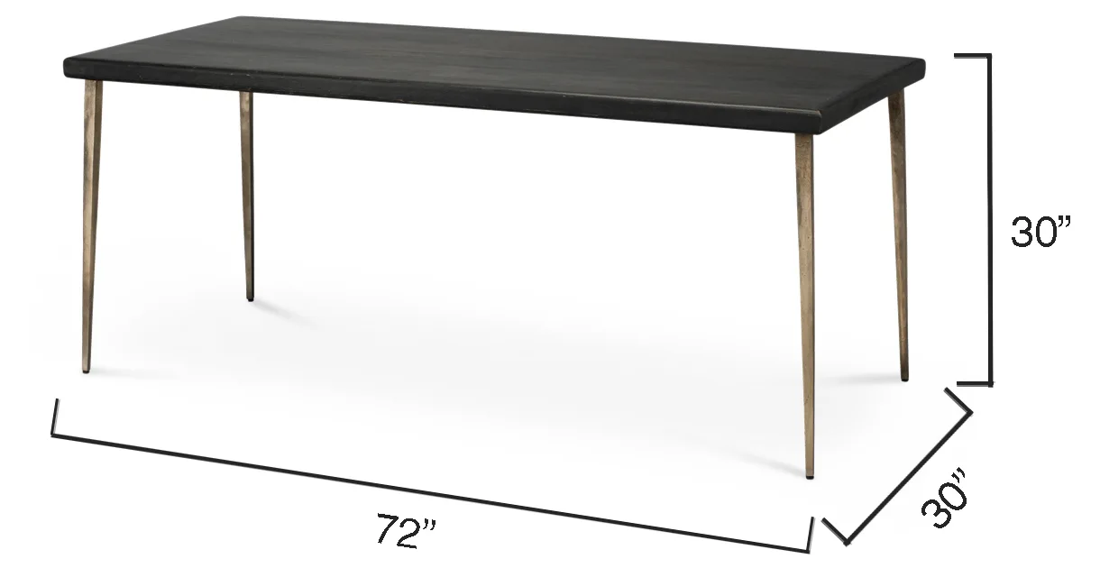 Rectangular Wood Writing Desk