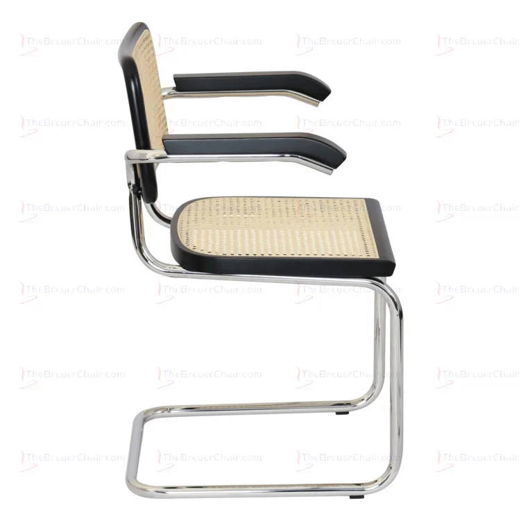 Cesca Black Cane Cantilever Chair
