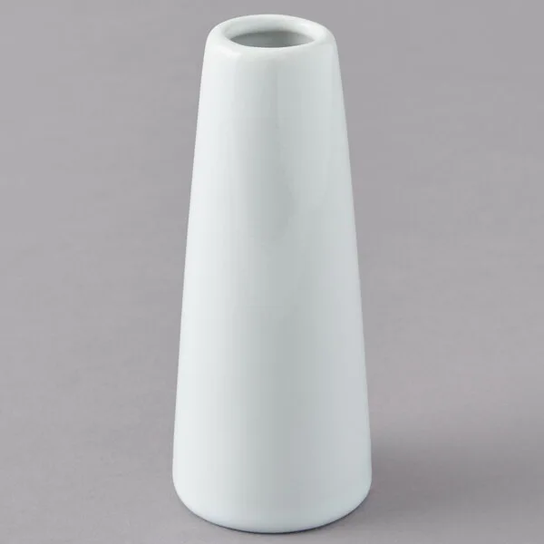 White Ceramic Conical Decorative Vase