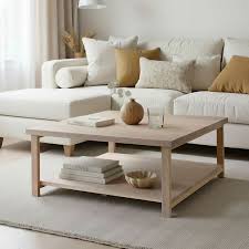 Square Wood Coffee Table