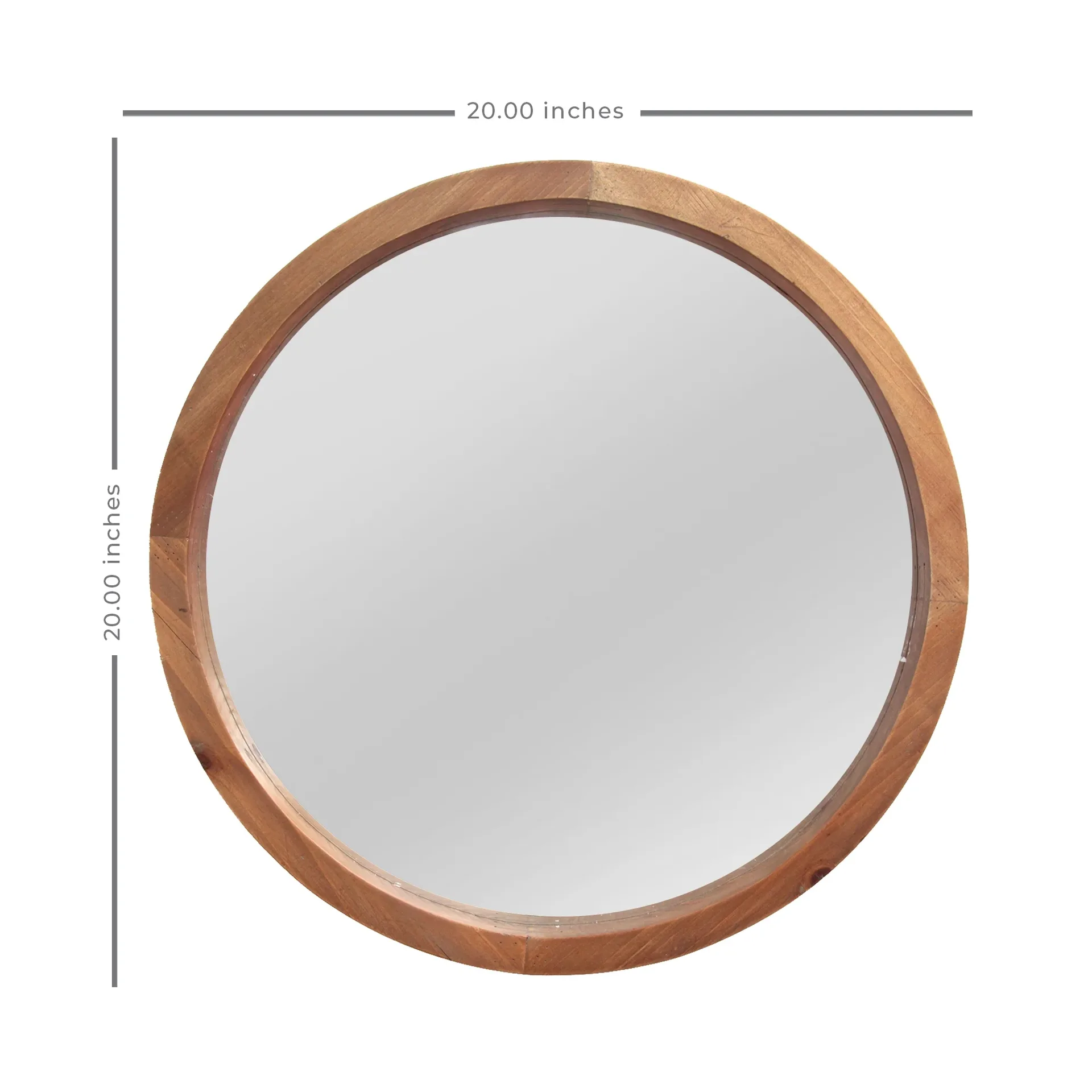 Rustic Round Wall Mirror