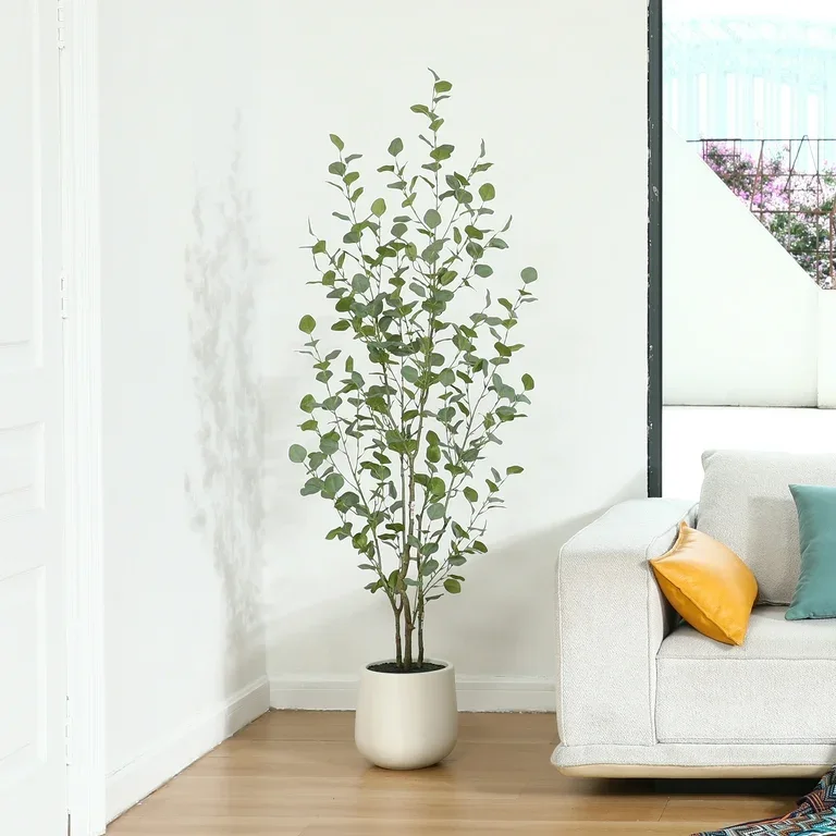 Artificial Eucalyptus Potted Plant