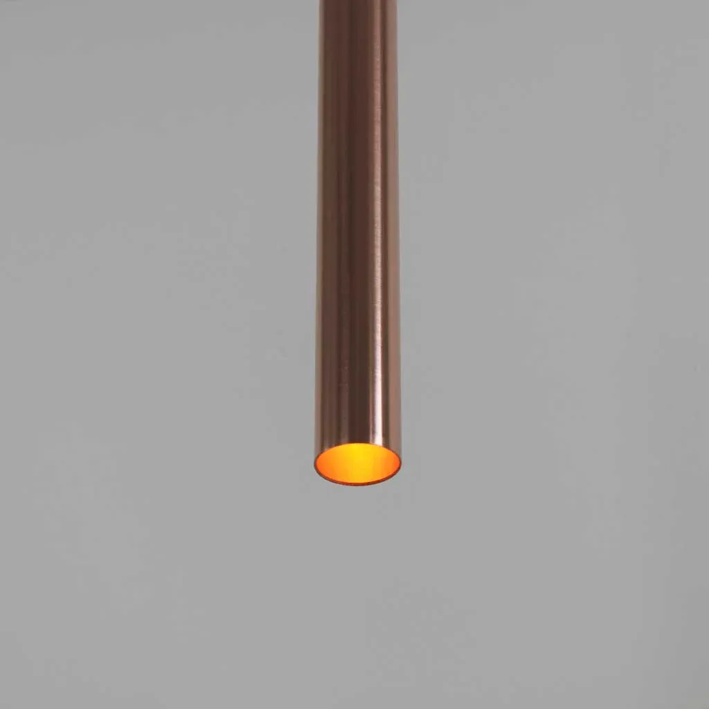 Polished Cylindrical Pendant Light