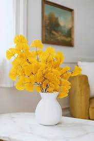 Vase With Ginkgo Branch