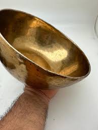 Tibetan Antique Brass Decorative Bowl