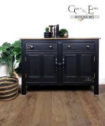 Ercol Black Painted Wood Sideboard