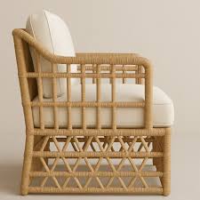 Folley Natural Rattan Wicker Armchair