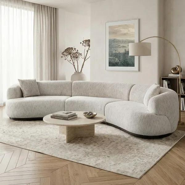 Modern Curved Modular Sofa