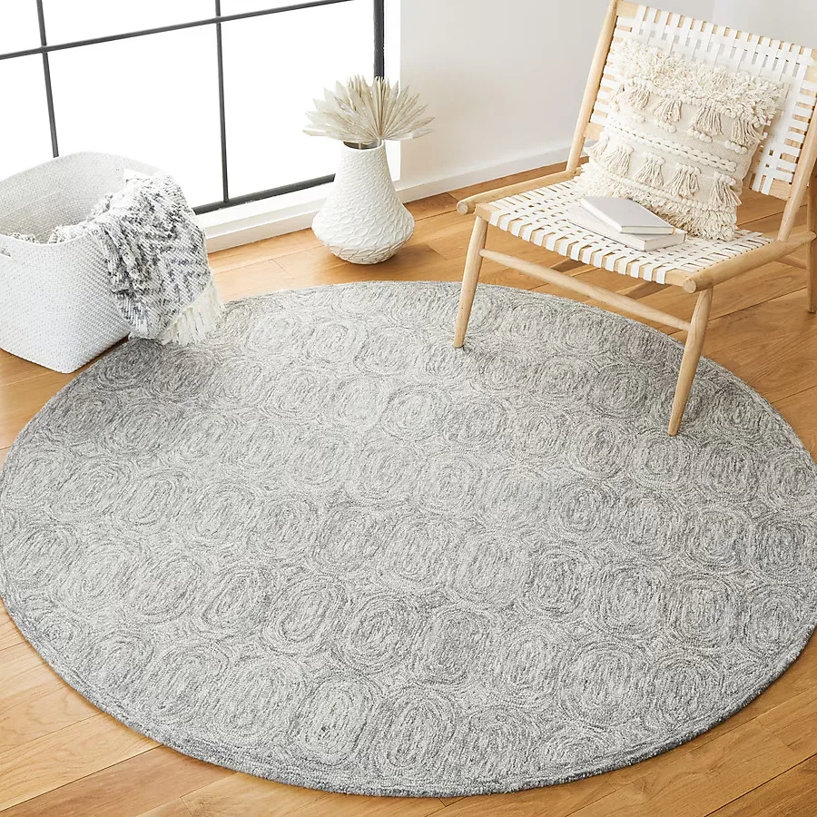 Safavieh Metro Gray Geometric Round Area Rug