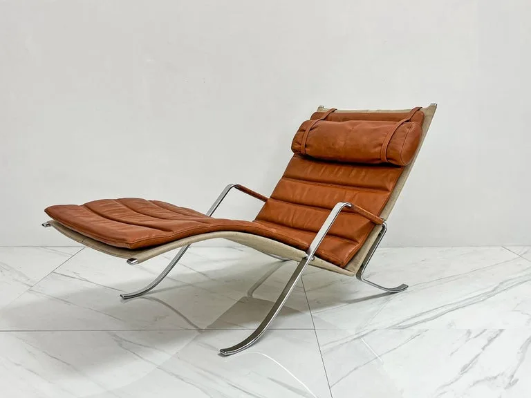 Brown Leather Lounge Chair