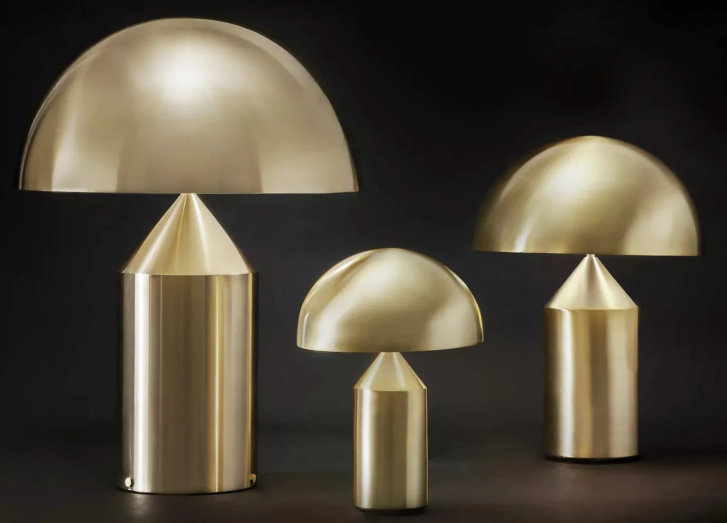 Brushed Brass Metal Table Lamp